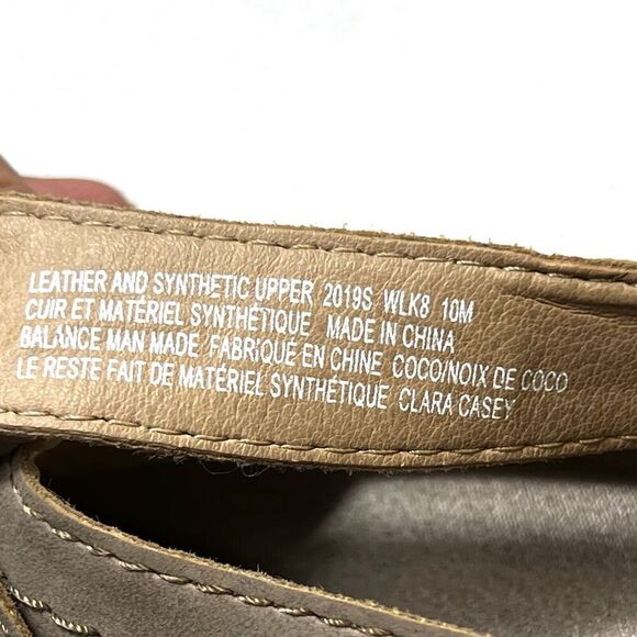 Earth Origins Women 10M Brown Leather Comfort Casual Flat Slip On Mary Jane Shoe - Picture 10 of 11